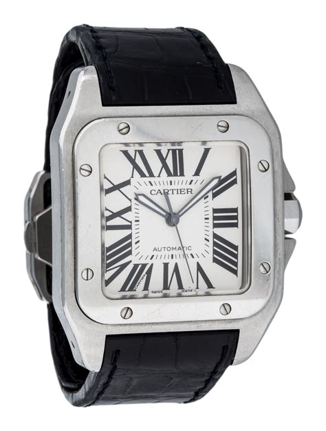 cartier santos 100 xl band|cartier santos 100 price uk.